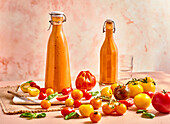 Gazpacho in bottles