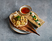 Sole tempura with Asian dip