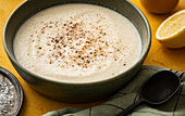 Ayurvedic cream of Jerusalem artichoke soup with trikatu