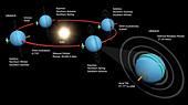 Uranus orbit, illustration