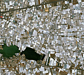 Greenhouses in Almeria, Spain, satellite image