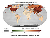 Fossil fuel emissions, 2015-2020
