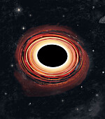 Black hole, conceptual illustration
