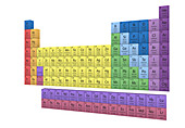 Periodic table, illustration