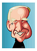 John Clauser, US physicist, illustration