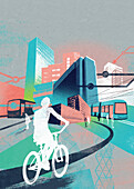 Integrated transport system, conceptual illustration