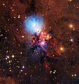 Reflection nebula NGC 1333, composite image