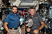 Astronauts Sultan Al Neyadi and Andreas Mogensen on ISS