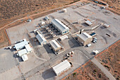 Aerial view of compressor station, Utah, USA
