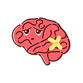 Alzheimerâ€™s disease, conceptual illustration