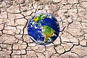 Climate change, conceptual composite image