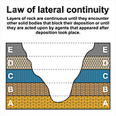 Law of lateral continuity, illustration