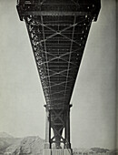 Golden Gate Bridge under construction, 1937