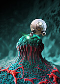 Medical nanorobot, illustration