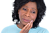Woman with toothache