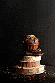 Chocolate and nut cupcake