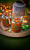 Spicy pumpkin and lime pickles