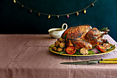 Roast turkey with gravy