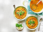 Root vegetable dhal with coconut