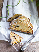 Quarkstollen mit Rumfrüchten