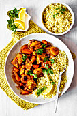 Moroccan chicken with apricots