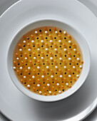 Sea urchin jelly with celery caviar