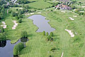 Frankreich,Essonne,Courson Monteloup,Golfplatz von Courson (Luftaufnahme)