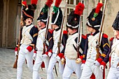 France,Seine et Marne,castle of Fontainebleau,historical reconstruction of the stay of Napoleon 1st and Josephine in 1809