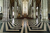 Frankreich,Somme,Amiens,Kathedrale Notre-Dame,Juwel der gotischen Kunst,von der UNESCO zum Weltkulturerbe erklärt,das Labyrinth