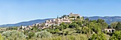 France,Vaucluse,Regional Natural Park of Luberon,Ansouis,labeled the Most beautiful Villages of France dominated by the 17th century castle