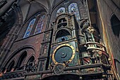 Frankreich,Bas Rhin,Straßburg,Altstadt, die von der UNESCO zum Weltkulturerbe erklärt wurde,Kathedrale,astronomische Uhr