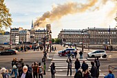 Frankreich,Paris,Welterbe der UNESCO,Kathedrale Notre Dame de Paris,Brand, der die Kathedrale am 15. April 2019 verwüstete