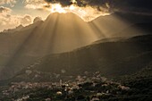 Frankreich,Corse du Sud,Golf von Porto,von der UNESCO zum Weltkulturerbe ernannt,Piana,zu den schönsten Dörfern Frankreichs zählend