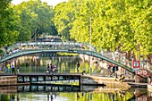 Frankreich,Paris,der Canal Saint Martin,Recollets-Schleusen