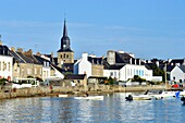 Frankreich,Morbihan,Golf von Morbihan,Regionaler Naturpark des Golfs von Morbihan,Locmariaquer,Hafen von Locmariaquer