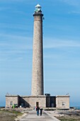 Frankreich,Manche,Cotentin,Gatteville le Phare,Der Leuchtturm von Gatteville (Pointe de Barfleur Light) ist mit 75 Metern der dritthöchste "traditionelle Leuchtturm" der Welt