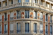 Frankreich,Meurthe et Moselle,Nancy,Detail der Fassade in der Straße Oratoire