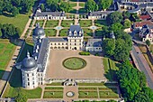 France,Indre,Berry,Loire Castles,Chateau de Valencay (aerial view)