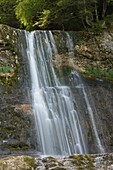 France,Jura,Frasnois,the waterfall of the range on the torrent of the Herisson