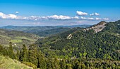 France,Ardeche,Parc Naturel Regional des Monts d'Ardeche (Monts d'Ardeche Regional Natural Park),lanscape close Boree,Vivarais,Sucs area