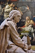 France,Seine Maritime,Rouen,Fine Arts museum,statue of Pierre Corneille by Jean Jacques Caffieri (terracotta)