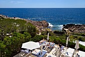 France,Alpes Maritimes,Saint Jean Cap Ferrat,Grand-Hotel du Cap Ferrat,a 5 star palace from Four Seasons Hotel,the chic poolside Club Dauphin facing the sea where you can sunbathe in complete relaxation