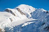 France,Haute Savoie,Chamonix,Mont Blanc (aerial view)