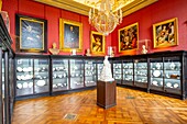France,Oise,Chantilly,the castle of Chantilly,the museum Conde,the cabinet of Orleans