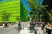 Frankreich,Rhone,Lyon,Stadtteil La Confluence im Süden der Halbinsel,erstes vom WWF als nachhaltig zertifiziertes Viertel Frankreichs,Blick auf den Green Cube
