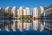 France,Rhone,Villeurbanne,architectural complex of Skyscraper built from 1927 to 1934,Lazare Goujon square