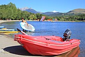 France,Hautes Alpes,Saint Bonnet en Champsaur,Champsaur watercourse (leisure center and bathing place on the edge of the Drac),paddle