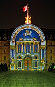 France,Paris,the Invalides during a light and sound show