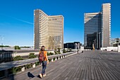 France,Paris,along the GR® Paris 2024 (or GR75),metropolitan long-distance hiking trail created in support of Paris bid for the 2024 Olympic Games,Paris Rive Gauche district,François Mitterrand site of the National Library of France