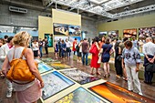 France,Hauts de Seine,La Defense,the roof of the Grande Arche,inauguration of Legacy exhibition by Yann Arthus-Bertrand from 28/06 to 01/12/2019